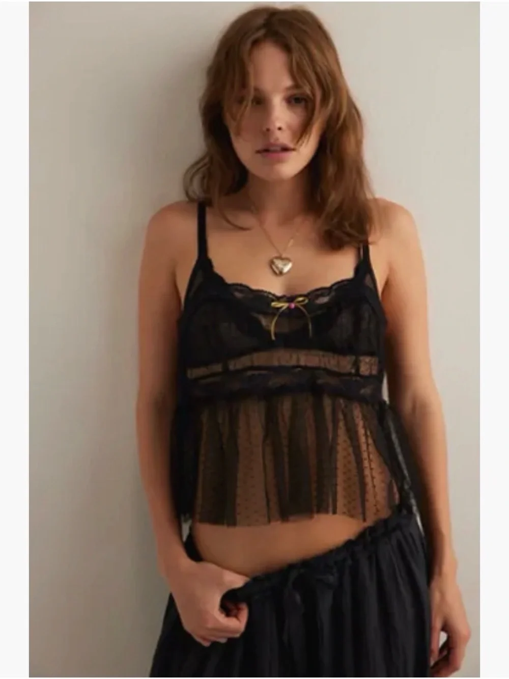 NWT Free People In The Stars Mesh Cami. Medium